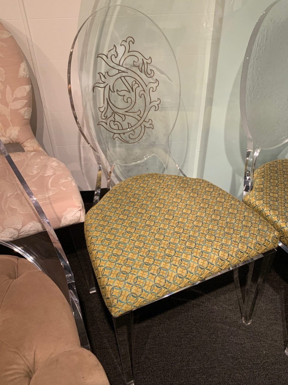 CHAIR AS SHOWN WITH THIS FABRIC R120C SPECIAL FABRIC
